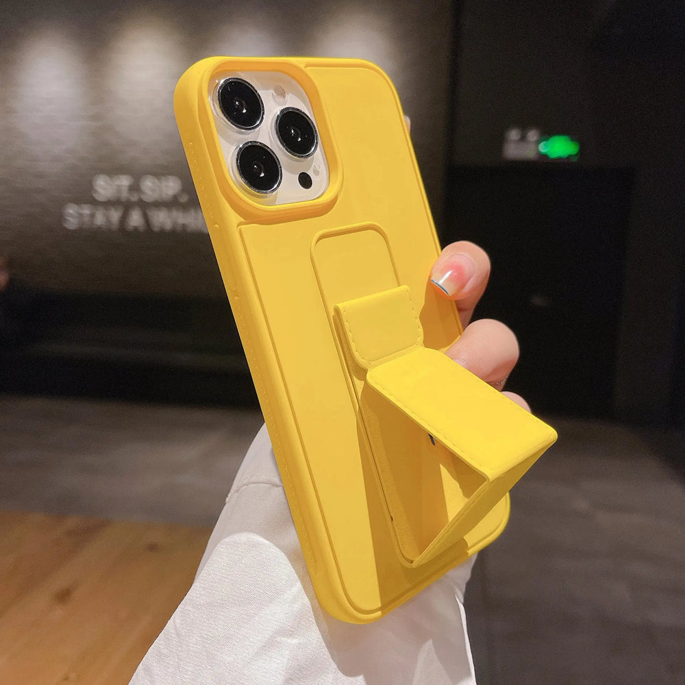 Foldable Shockproof Phone Case with Kickstand – Drop Resistant Protective Cover Charge Hub X