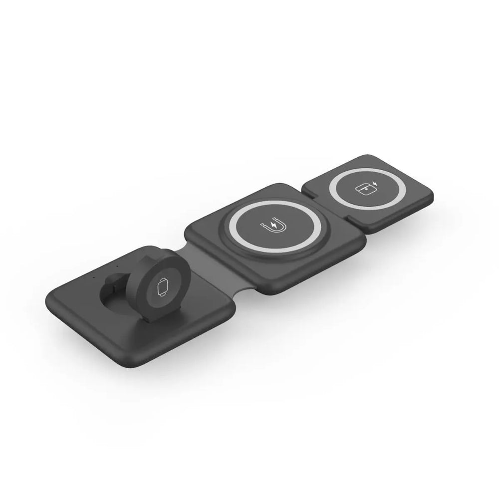 Folding Magnetic Suction Wireless Charger 3-in-1 Charge Hub X