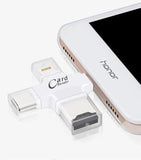 Four-In-One Multi-Function Mobile Phone Card Reader Charge Hub X