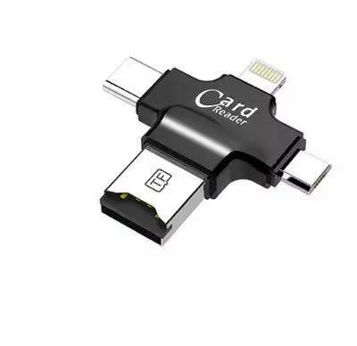 Four-In-One Multi-Function Mobile Phone Card Reader Charge Hub X