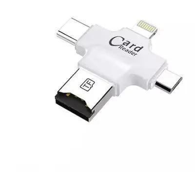 Four-In-One Multi-Function Mobile Phone Card Reader Charge Hub X