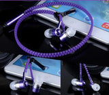 Glowing Zipper Earphones Charge Hub X