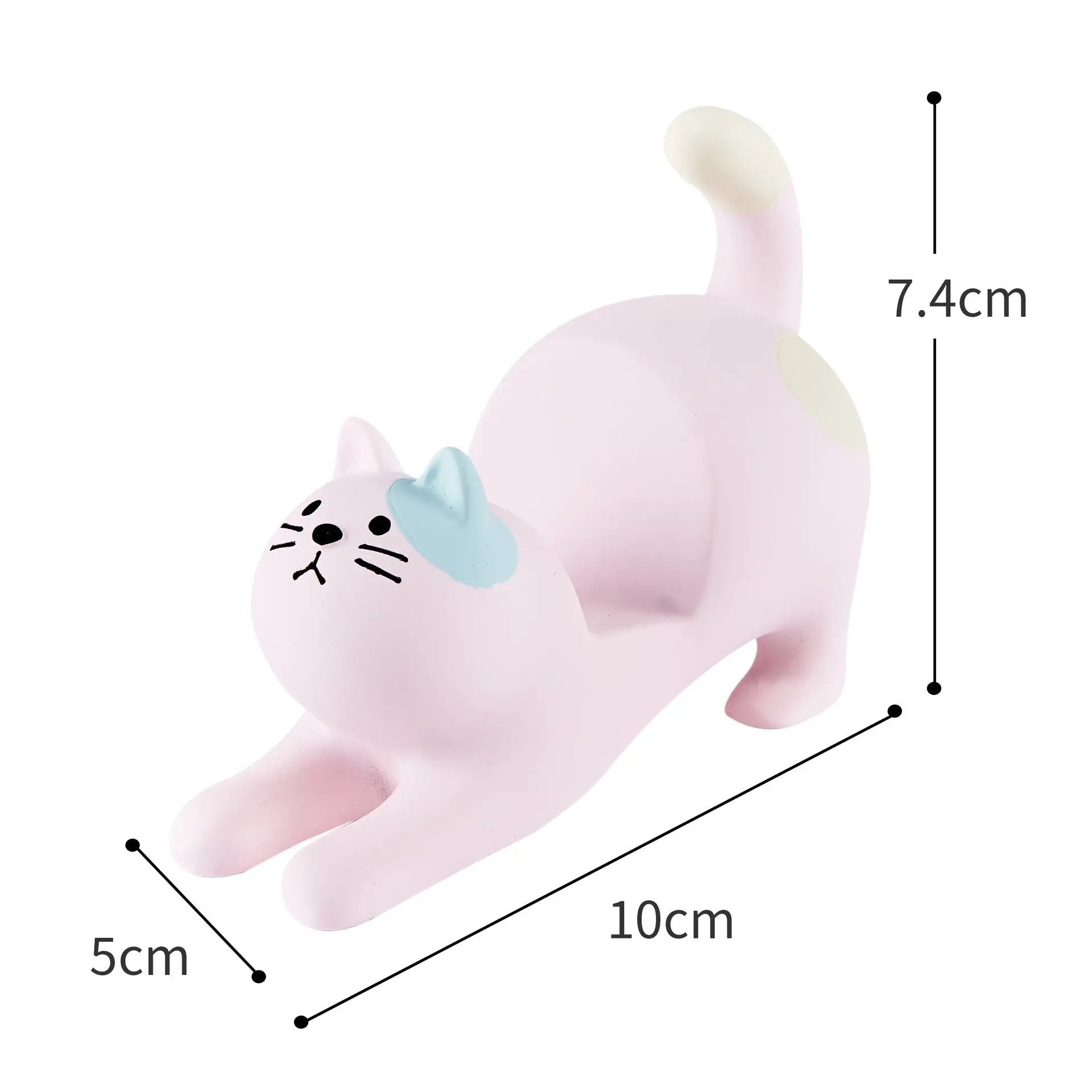 Grocery Cat Phone Holder Resin Craft Car Desktop Ornament Charge Hub X