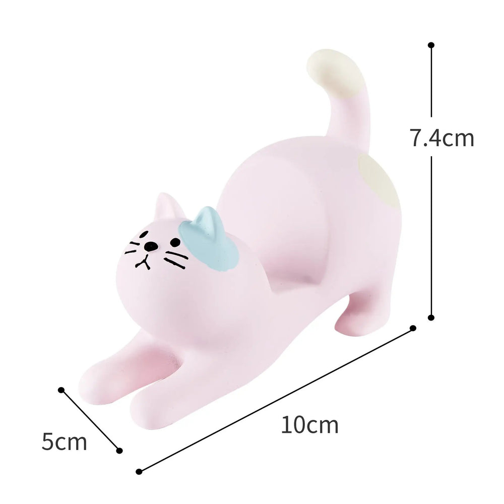 Grocery Cat Phone Holder Resin Craft Car Desktop Ornament Charge Hub X