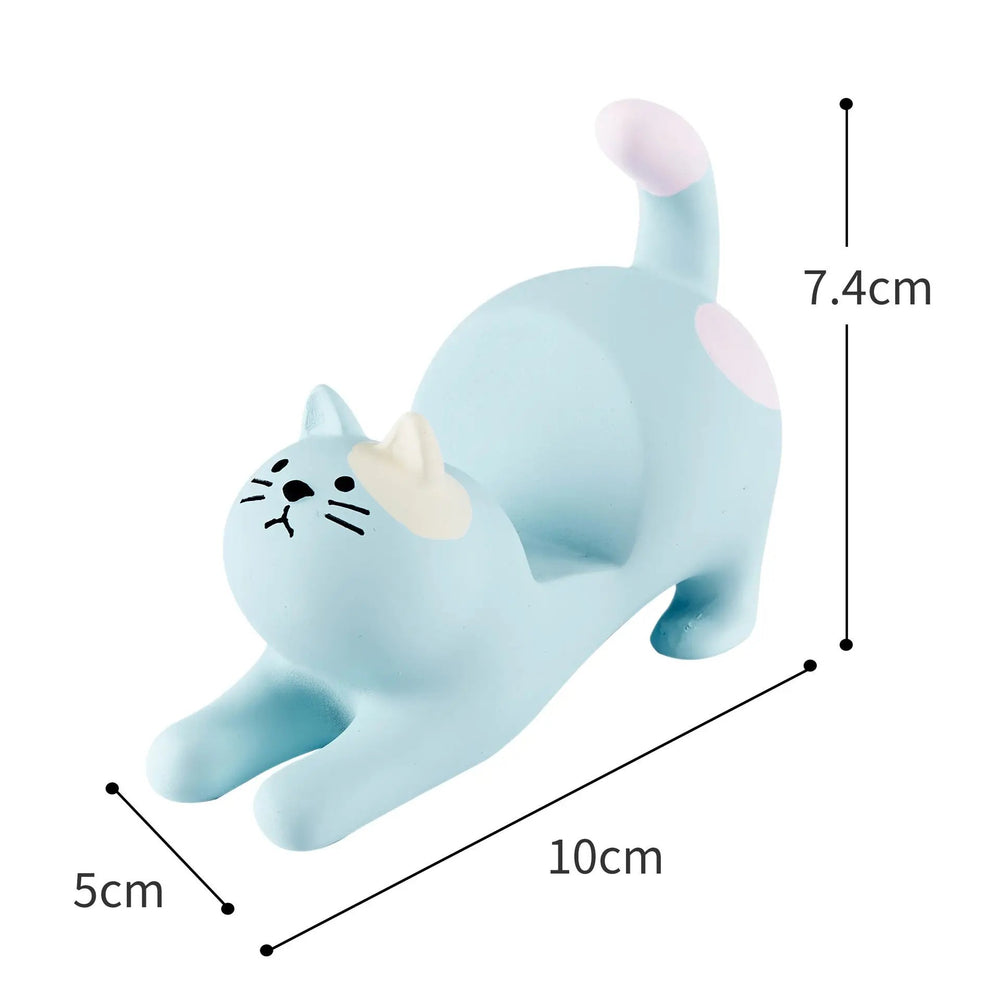 Grocery Cat Phone Holder Resin Craft Car Desktop Ornament Charge Hub X