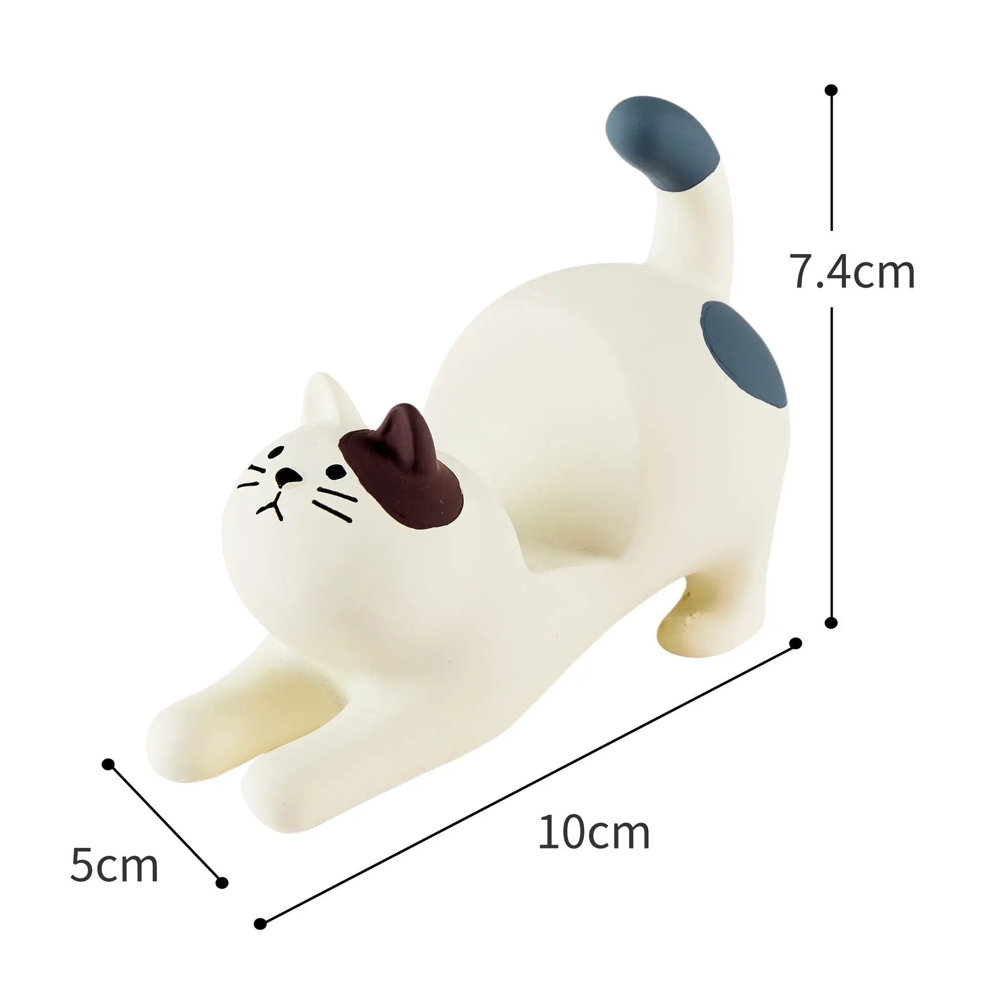 Grocery Cat Phone Holder Resin Craft Car Desktop Ornament Charge Hub X