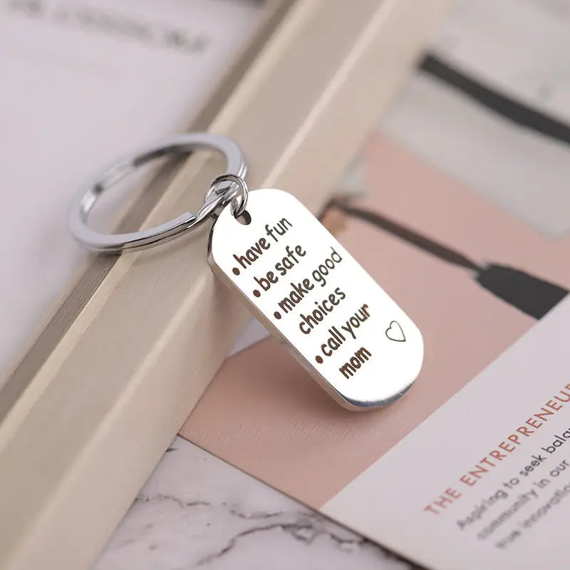 Have Be Safe Make Good Choices Keychain Safe Pendant Charge Hub X