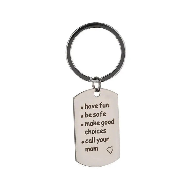 Have Be Safe Make Good Choices Keychain Safe Pendant Charge Hub X