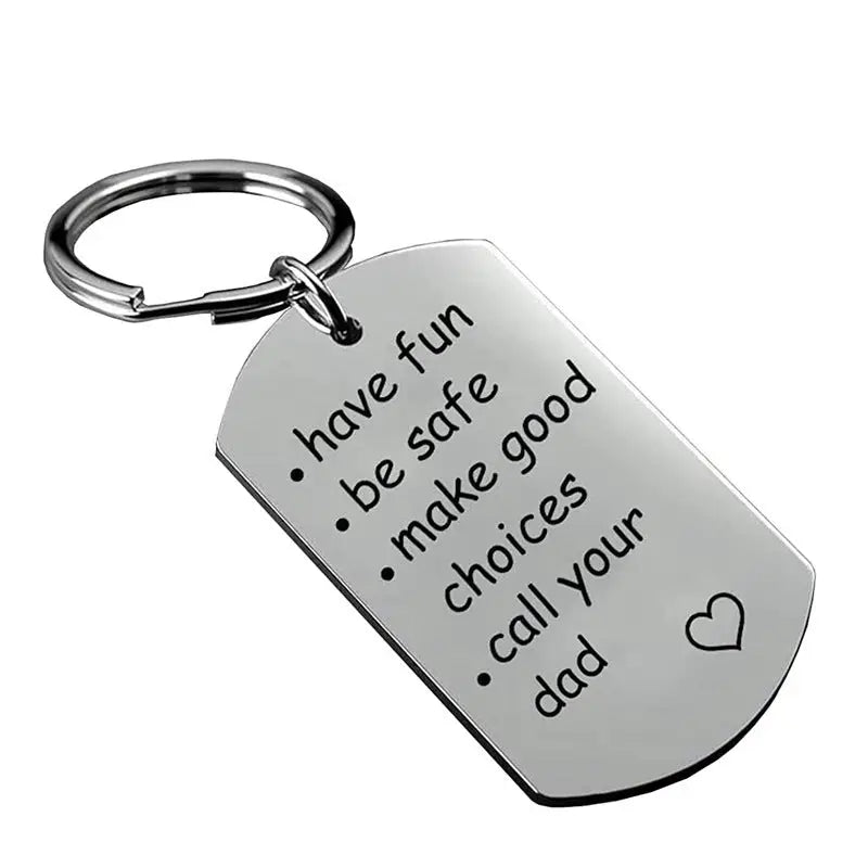 Have Be Safe Make Good Choices Keychain Safe Pendant Charge Hub X