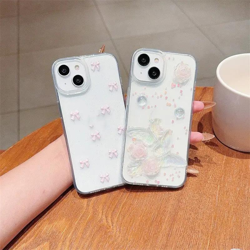 Japanese And Korean Love Rose Phone Case Charge Hub X