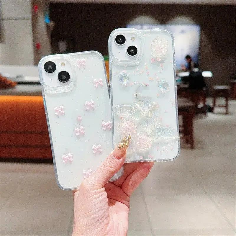 Japanese And Korean Love Rose Phone Case Charge Hub X