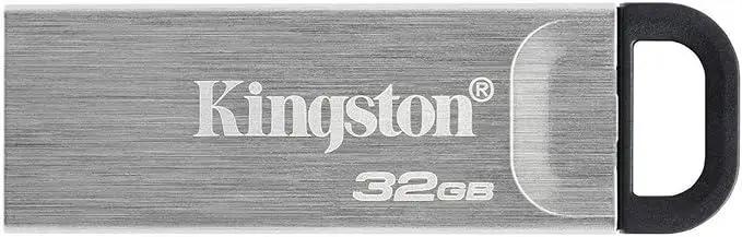 Kingston DataTraveler Kyson USB 3.2 Gen 1 Flash Drive 32GB - Stylish Capless Metal Case Kingston