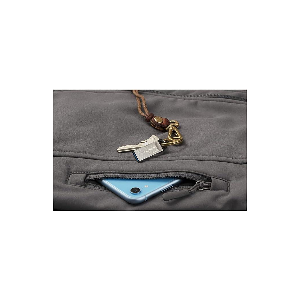 Kingston DataTraveler Kyson USB 3.2 Gen 1 Flash Drive 32GB - Stylish Capless Metal Case Kingston