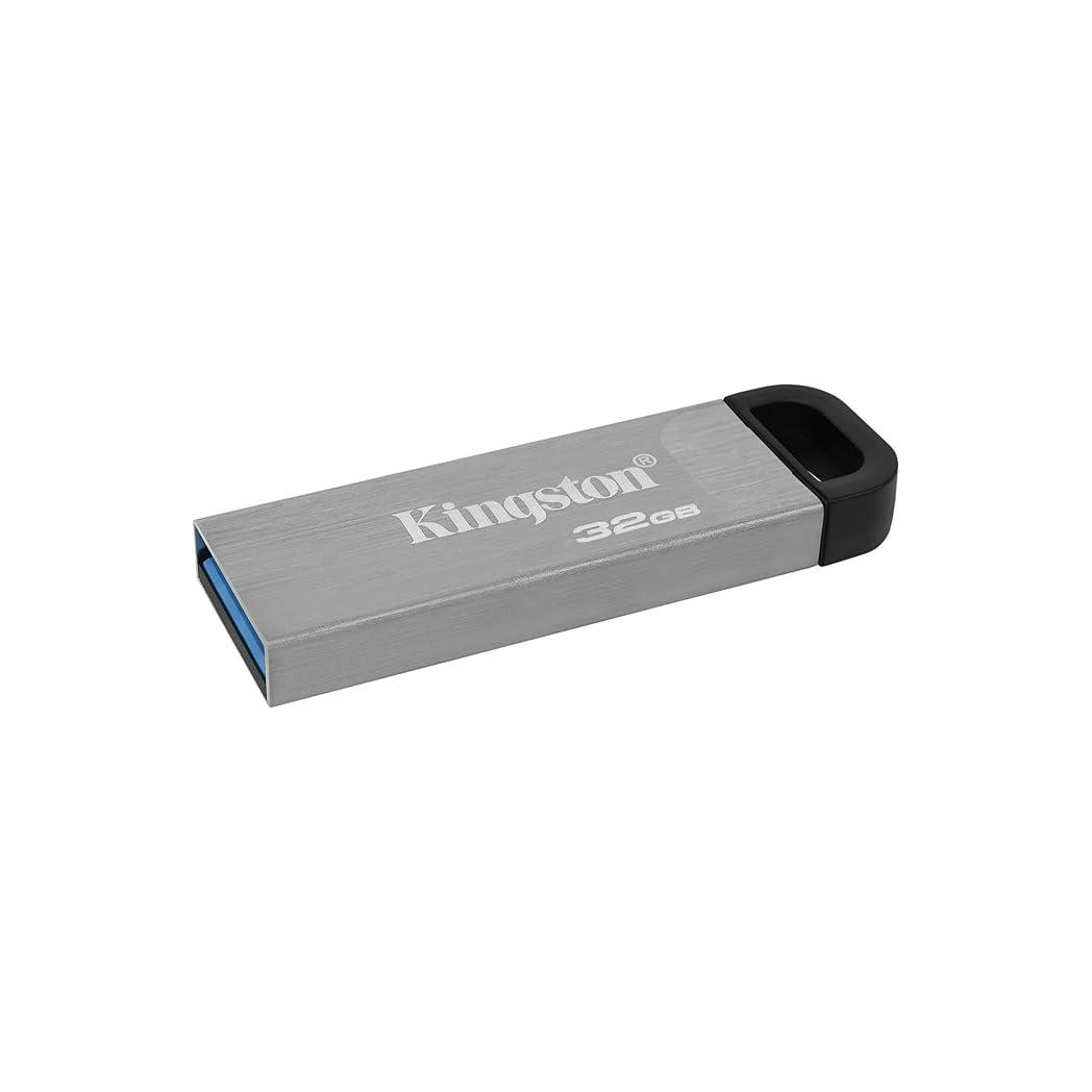 Kingston DataTraveler Kyson USB 3.2 Gen 1 Flash Drive 32GB - Stylish Capless Metal Case Kingston