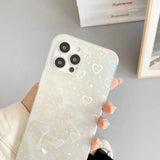 Laser Colorful Love For Double-sided Coated Silicone Phone Case Charge Hub X