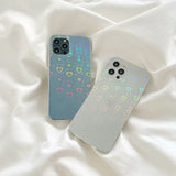 Laser Colorful Love For Double-sided Coated Silicone Phone Case Charge Hub X