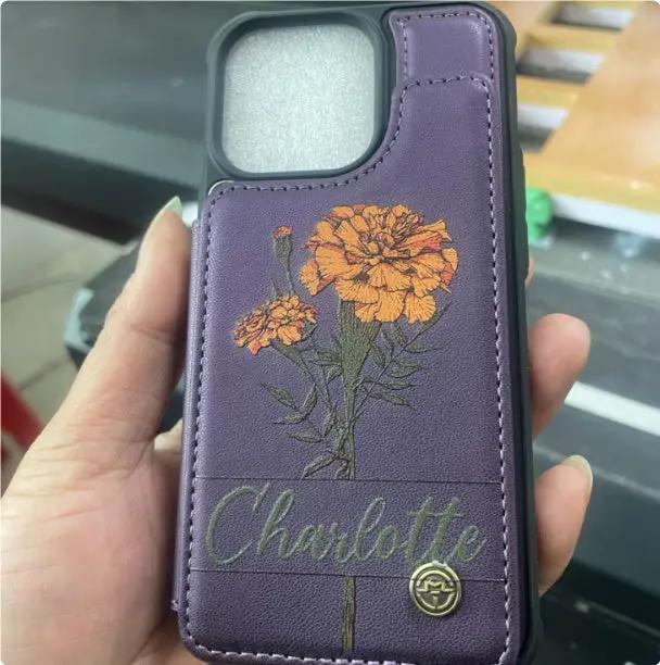 Leather Phone Case Charge Hub X