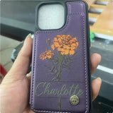 Leather Phone Case Charge Hub X