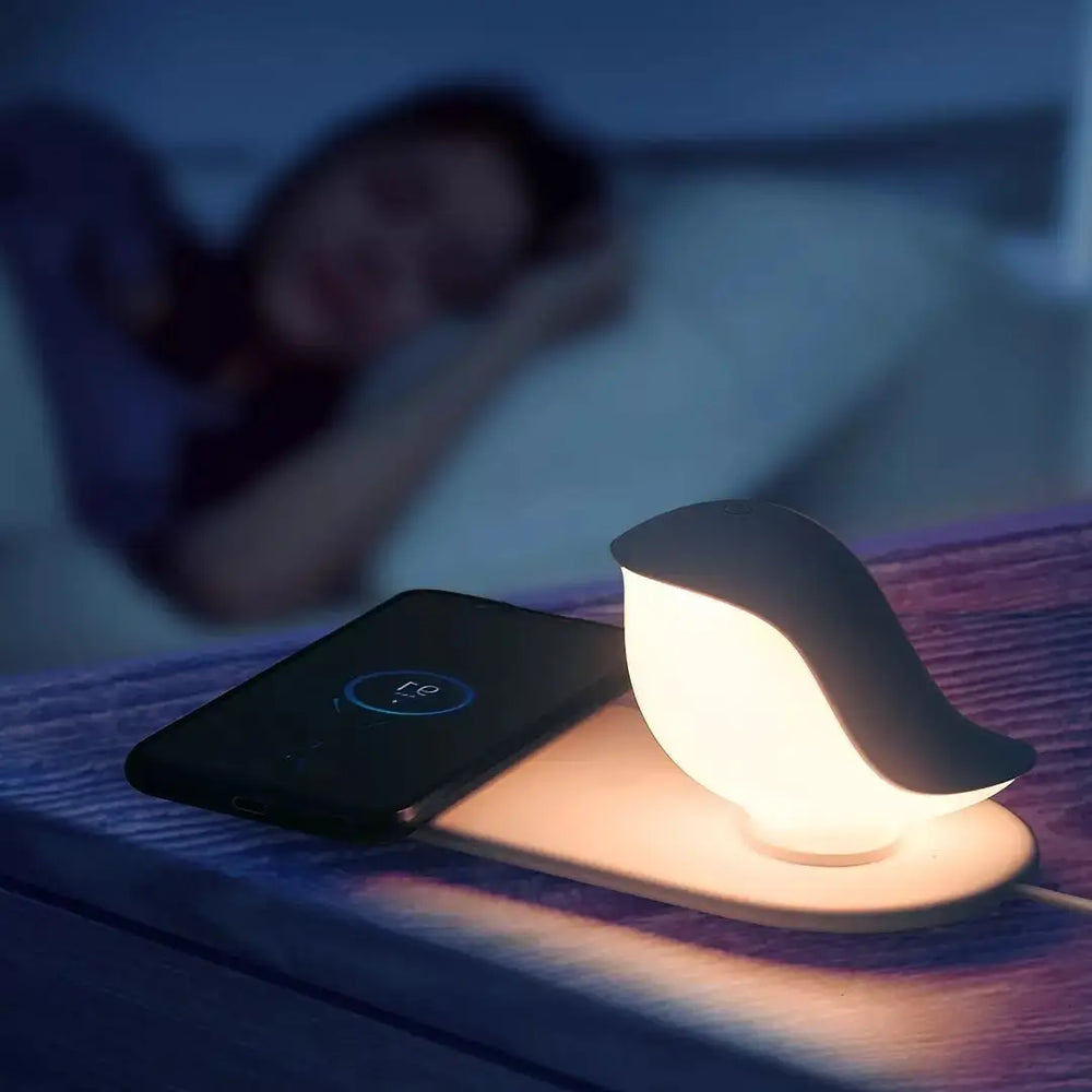 Led Night Light Mobile Phone Wireless Charging Bedside Bedroom Sleeping Light Charge Hub X