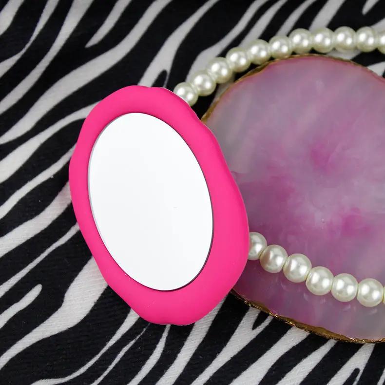 Liquid Silicone Portable Mirror Transparent Air Cushion Ring Buckle Mobile Phone Holder Charge Hub X