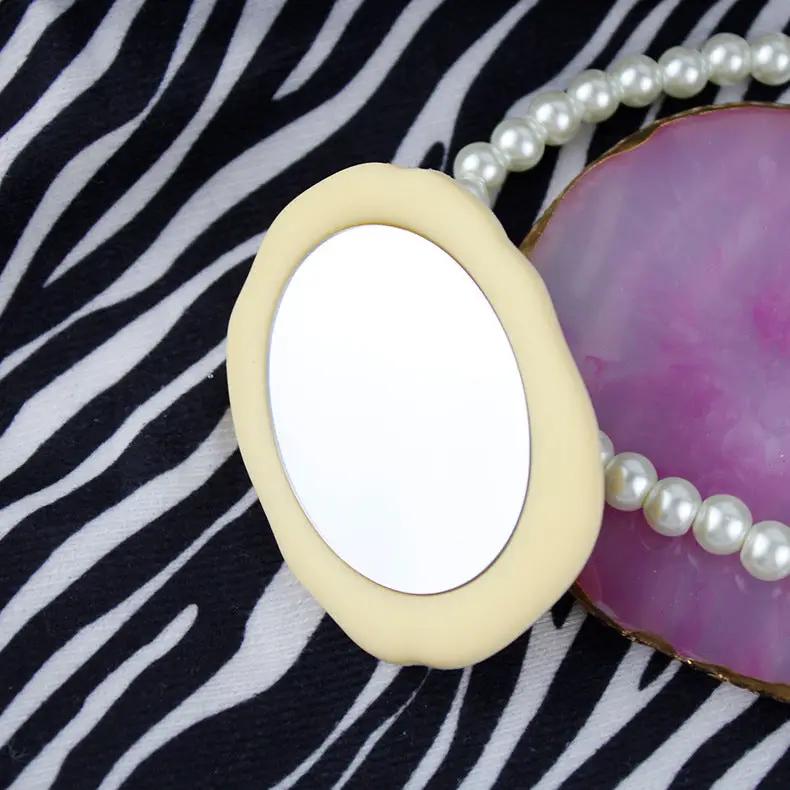 Liquid Silicone Portable Mirror Transparent Air Cushion Ring Buckle Mobile Phone Holder Charge Hub X