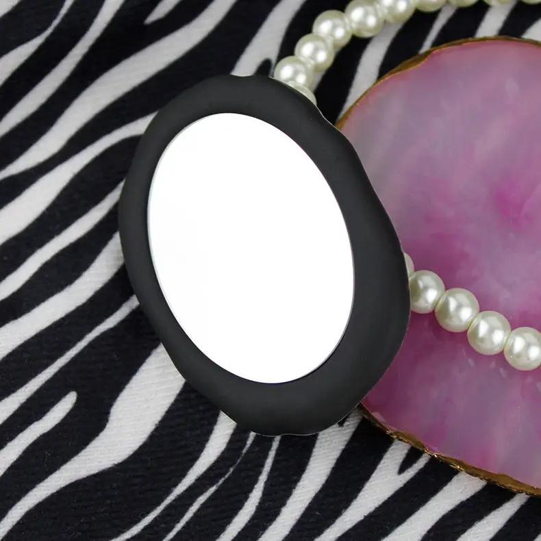 Liquid Silicone Portable Mirror Transparent Air Cushion Ring Buckle Mobile Phone Holder Charge Hub X