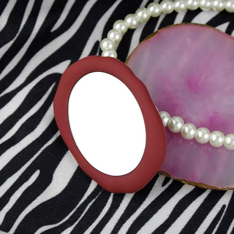 Liquid Silicone Portable Mirror Transparent Air Cushion Ring Buckle Mobile Phone Holder Charge Hub X