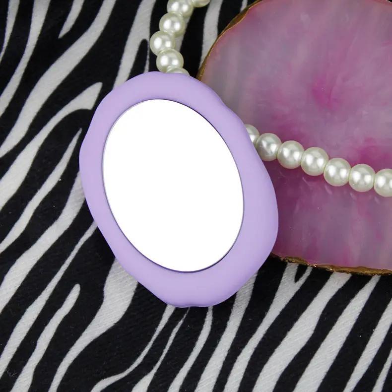 Liquid Silicone Portable Mirror Transparent Air Cushion Ring Buckle Mobile Phone Holder Charge Hub X