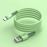 Liquid Silicone With Light USB -Type C Data Cable.