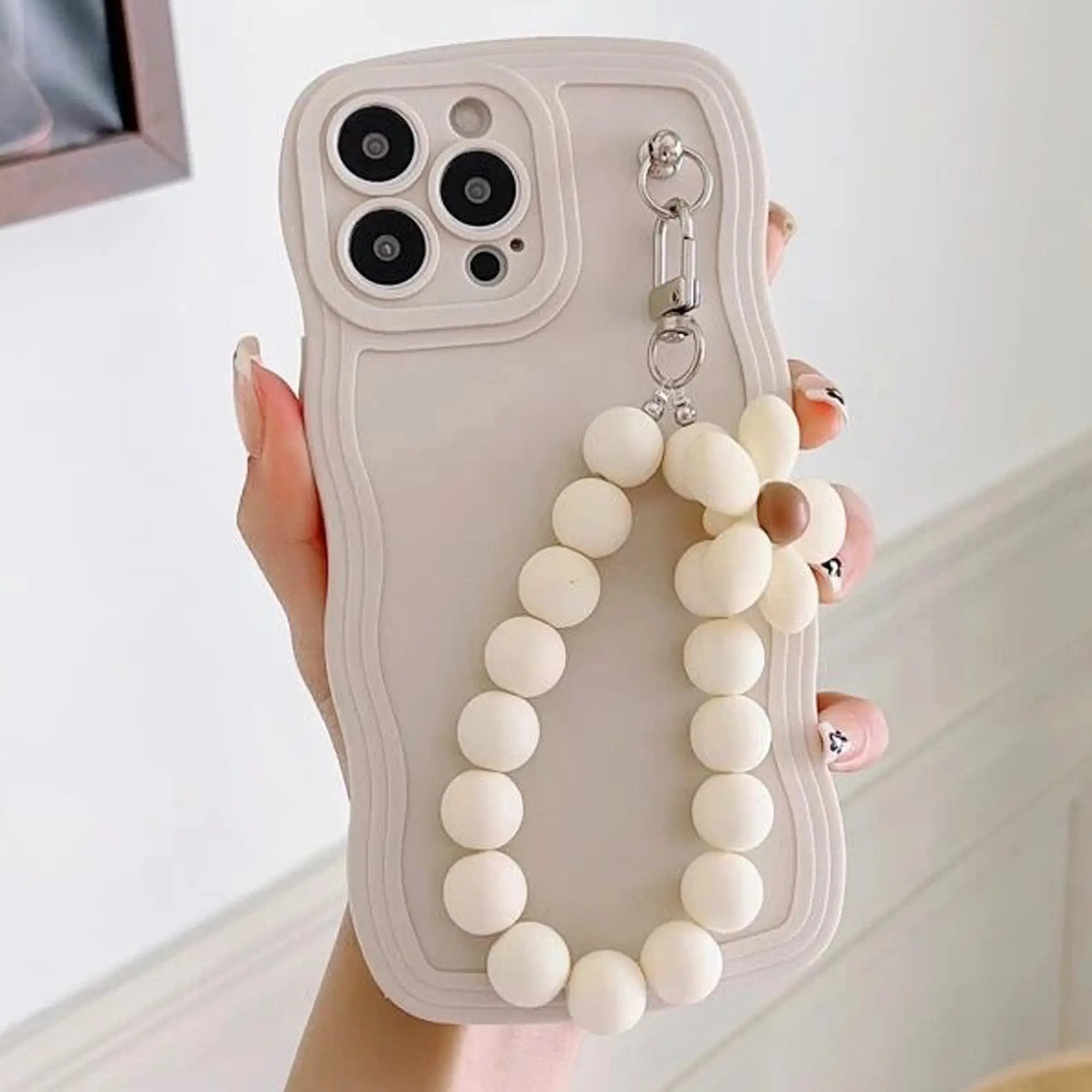 Little Flower Lanyard White Phone Case Charge Hub X