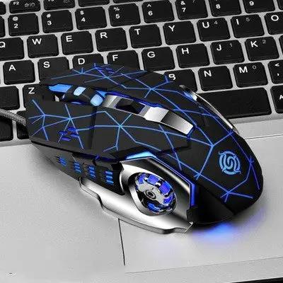 Macro Definition Gaming Competitive Office Home Metal Backboard Housing USB Wired Mouse Charge Hub X