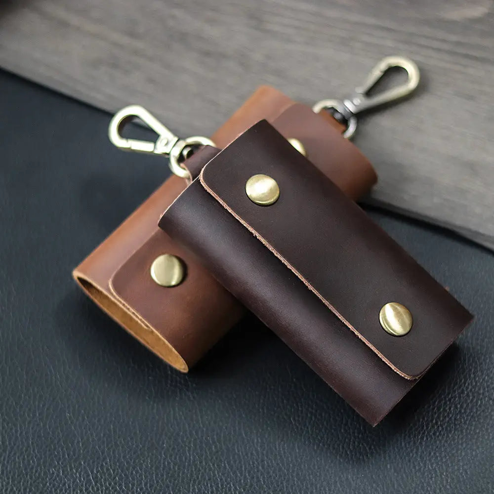Men Wallet Leather Key Bag Multifunctional Keychain Charge Hub X