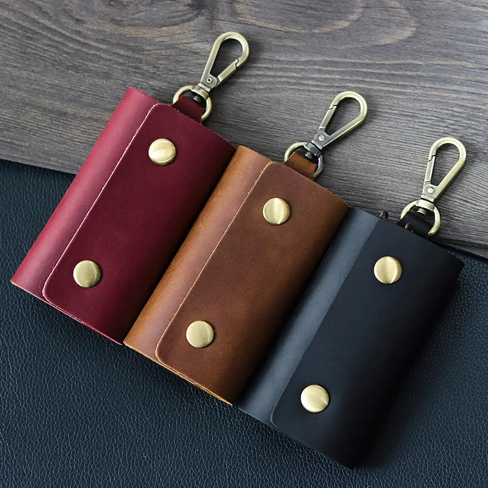 Men Wallet Leather Key Bag Multifunctional Keychain Charge Hub X
