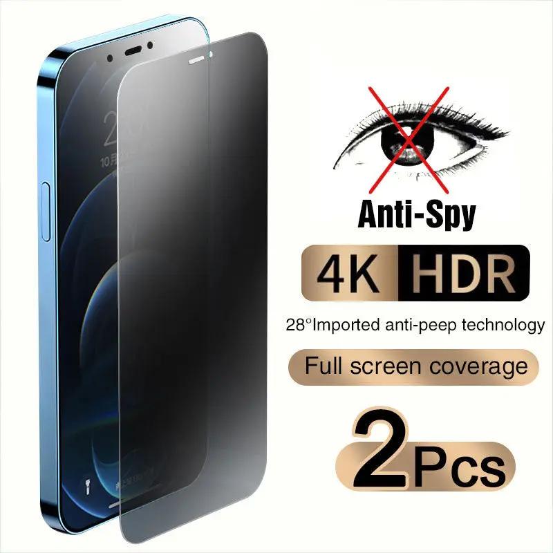 Mobile Phone Anti-peeping Tempered Glass Full Screen Charge Hub X