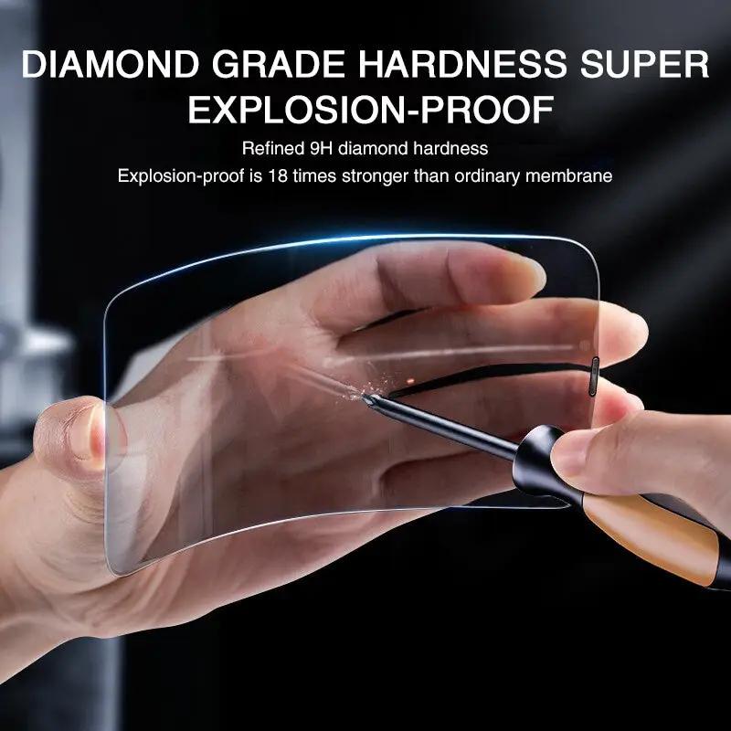 Mobile Phone Anti-peeping Tempered Glass Full Screen Charge Hub X