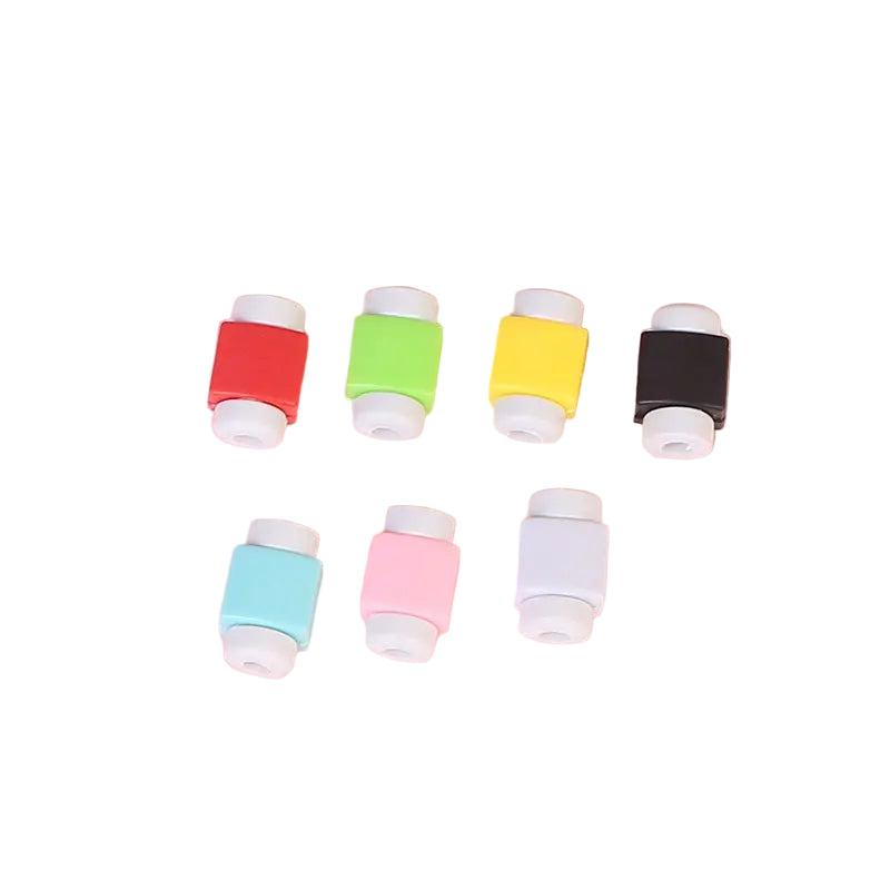 Mobile Phone Cable Protective Sleeve, Earphone Data Cable Charger Protector, Pure Color Anti-Broken Cable Winder Protection Charge Hub X