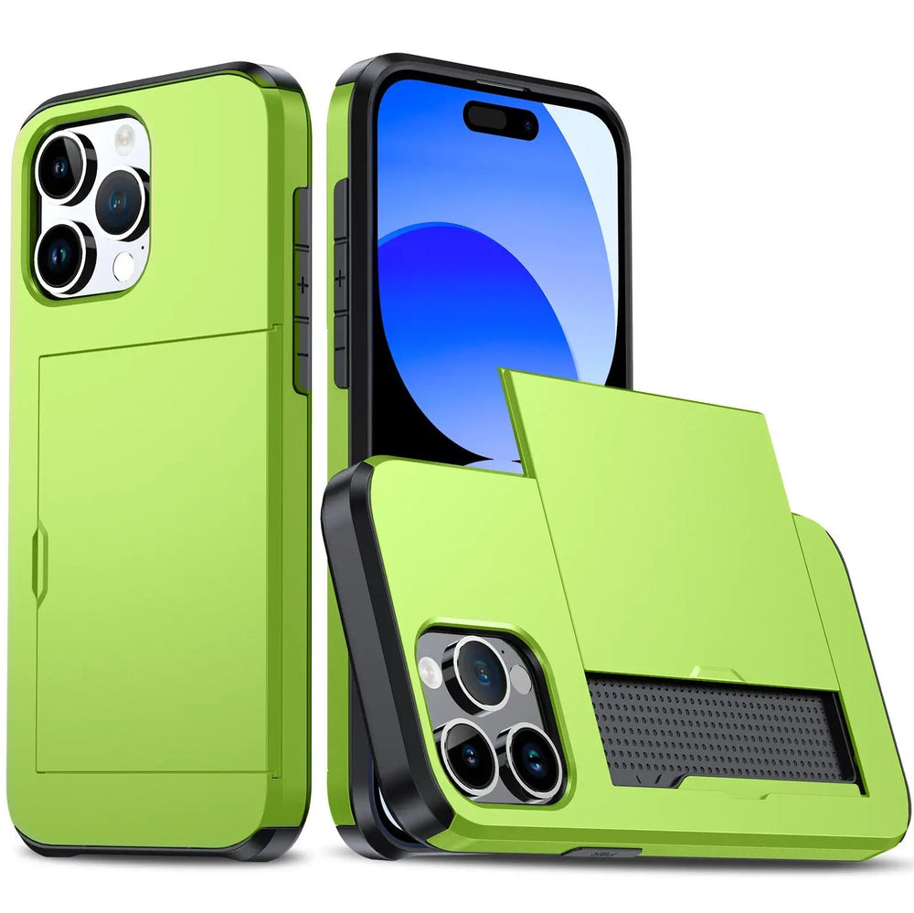 Mobile Phone Case - Push Card Slide Charge Hub X