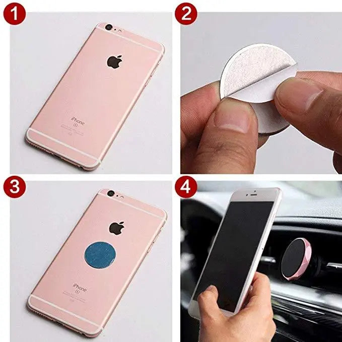 Mobile Phone Magnetic Metal Disc Sticker Charge Hub X