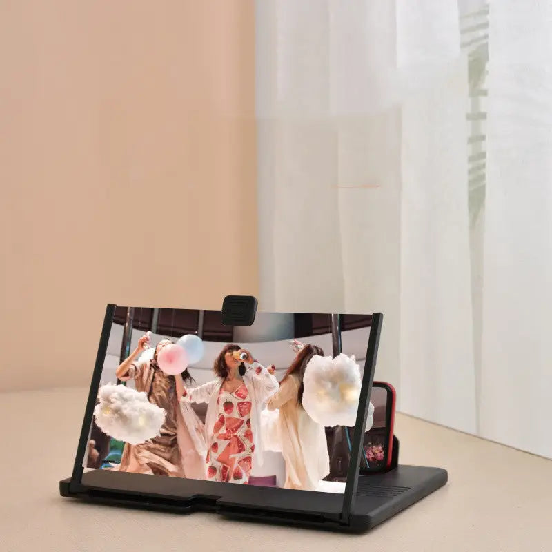 Mobile Phone Screen Magnifier Stand 3D HD Video Amplifier for Movies & Streaming Charge Hub X