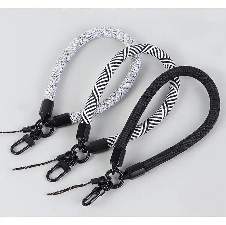 Mobile Phone Short Polyester Rope Anti-theft Wrist Strap Keychain Charge Hub X