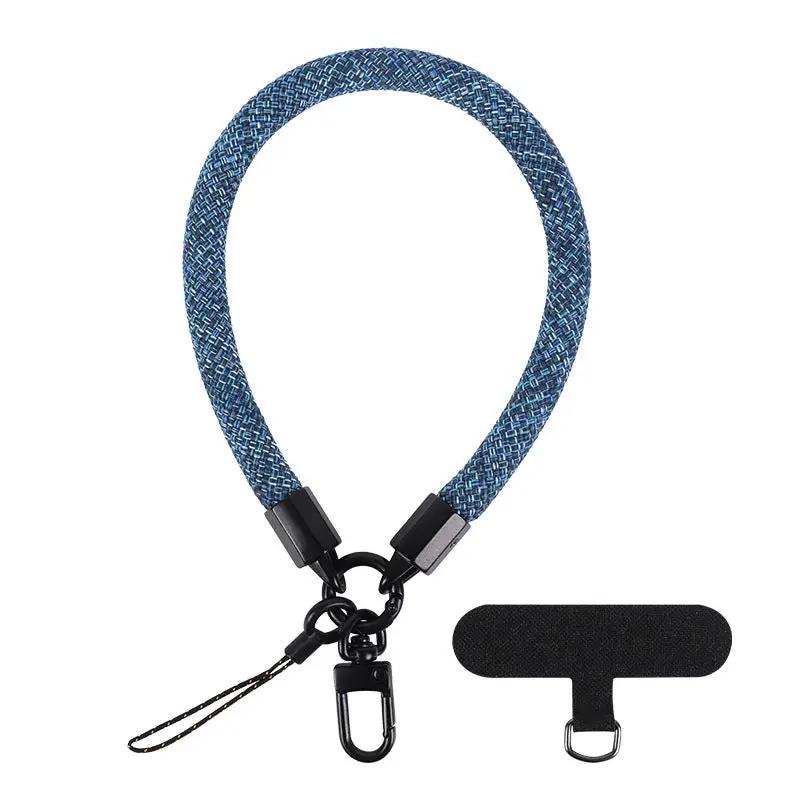 Mobile Phone Short Polyester Rope Anti-theft Wrist Strap Keychain Charge Hub X