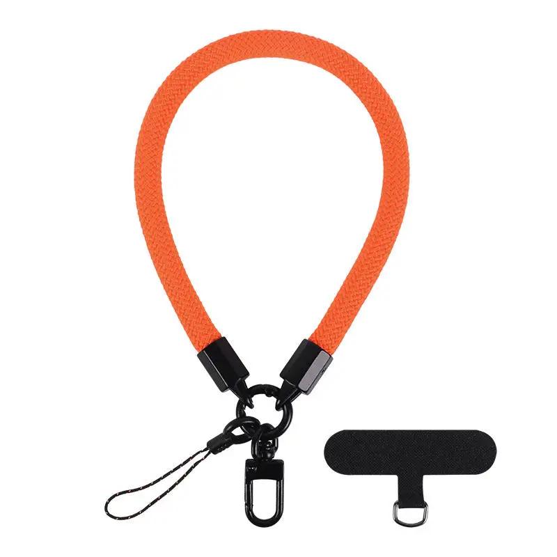 Mobile Phone Short Polyester Rope Anti-theft Wrist Strap Keychain Charge Hub X