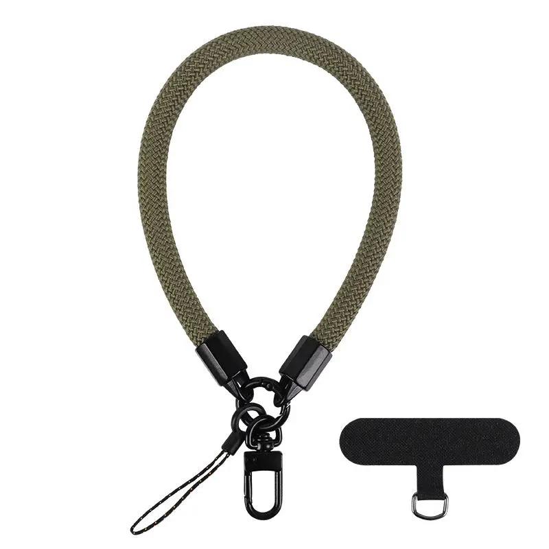 Mobile Phone Short Polyester Rope Anti-theft Wrist Strap Keychain Charge Hub X