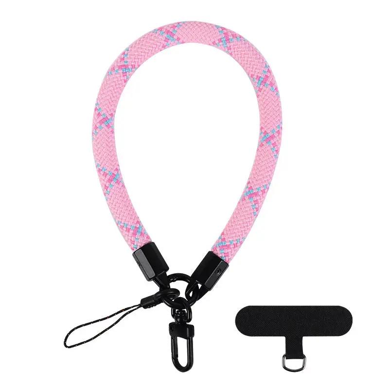 Mobile Phone Short Polyester Rope Anti-theft Wrist Strap Keychain Charge Hub X