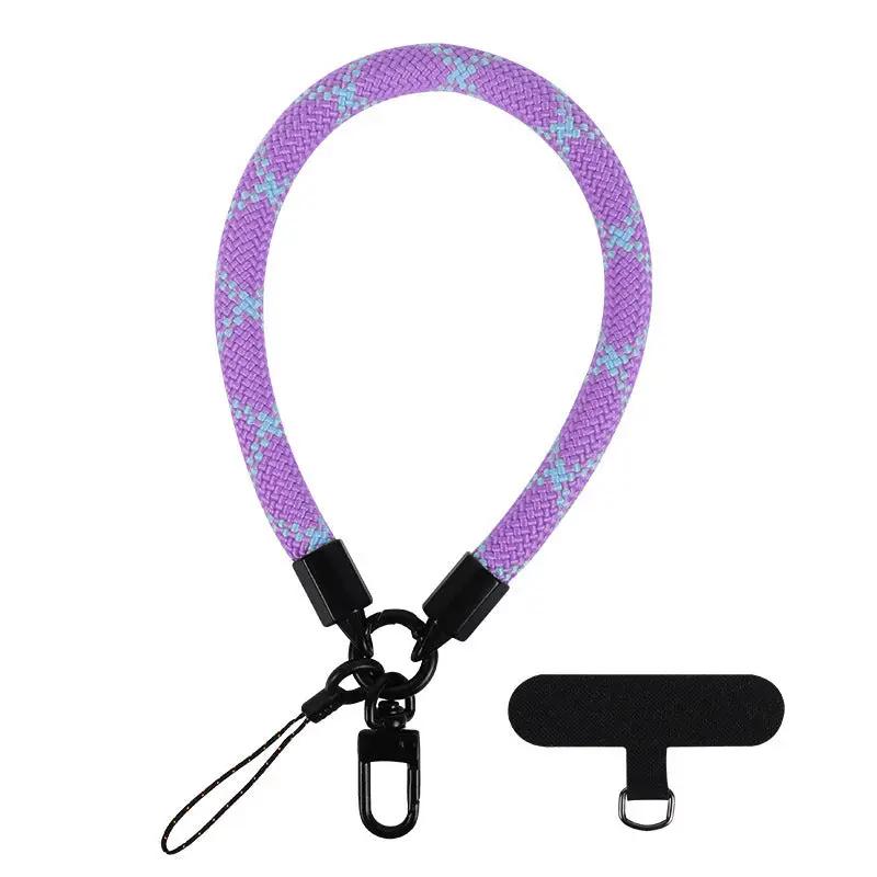 Mobile Phone Short Polyester Rope Anti-theft Wrist Strap Keychain Charge Hub X