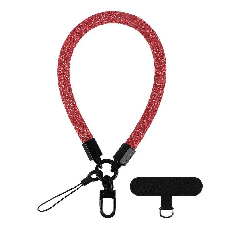 Mobile Phone Short Polyester Rope Anti-theft Wrist Strap Keychain Charge Hub X