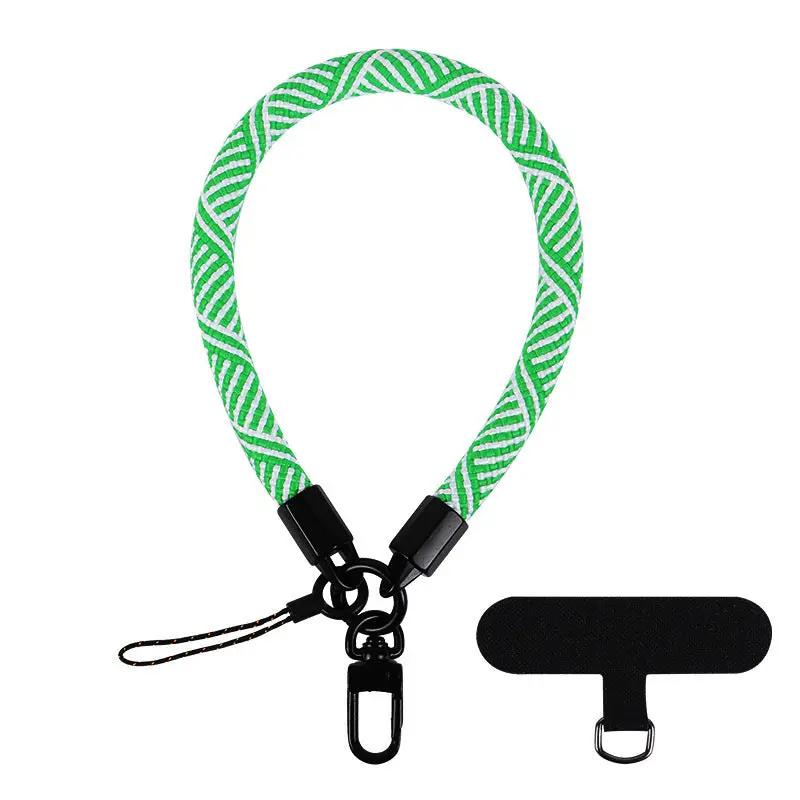 Mobile Phone Short Polyester Rope Anti-theft Wrist Strap Keychain Charge Hub X