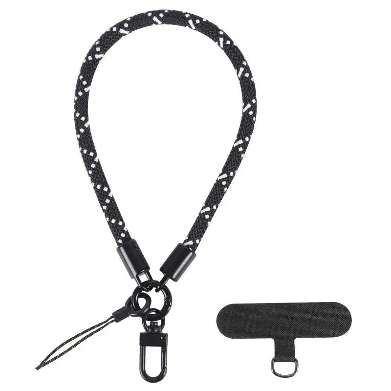Mobile Phone Short Polyester Rope Anti-theft Wrist Strap Keychain Charge Hub X