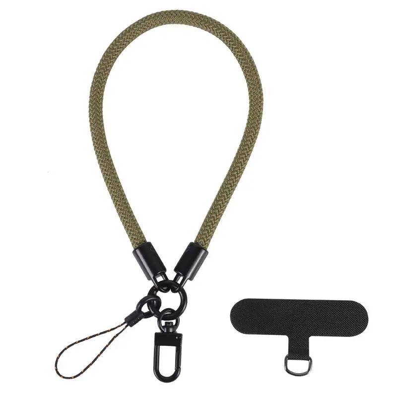 Mobile Phone Short Polyester Rope Anti-theft Wrist Strap Keychain Charge Hub X