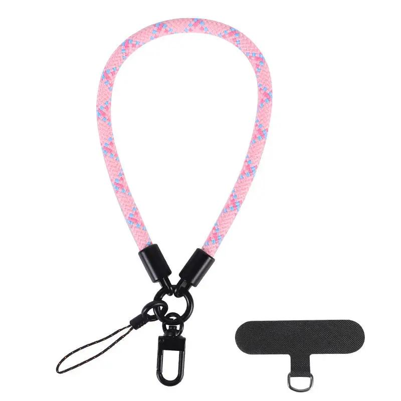 Mobile Phone Short Polyester Rope Anti-theft Wrist Strap Keychain Charge Hub X